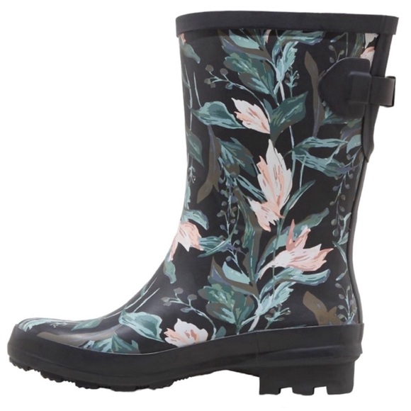 A New Day “Floral Vicki” Rubber Boots (NWT) (Size: 7) - Picture 3 of 16